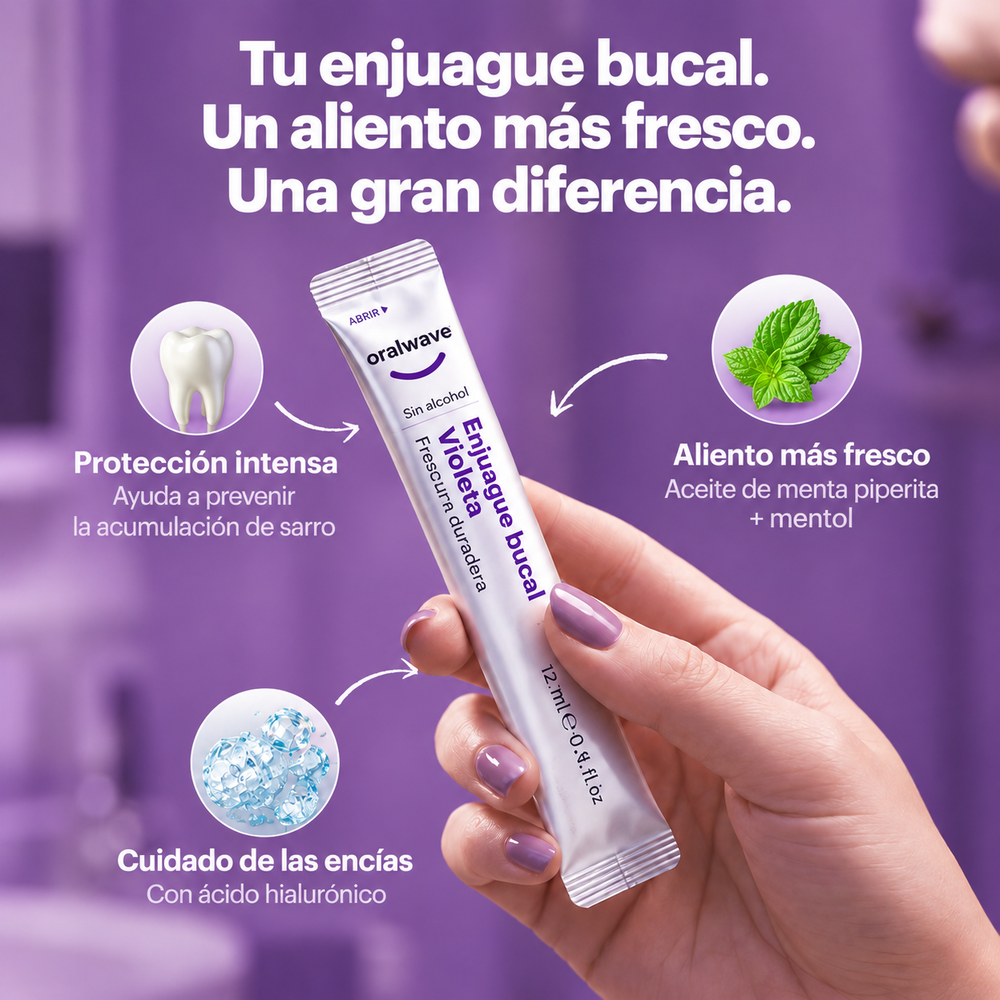 OralWave Enjuague bucal violeta